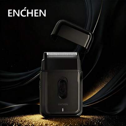  ENCHEN 便携式迷你胡须修剪器往复式剃须刀电动剃须刀男士礼品，居家或外出皆宜 MS 003