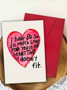 Romantic "I Love You" Greeting Card And Envelope, Suitable For Valentine's Day, Anniversary, Birthday Party, Proposal, Wedding - Multicolor - View 5