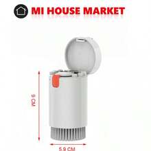 Kit de limpieza multifuncional - Q20 2 en 1, blanco con botones naranjas, sin agua - Blanco - Ver 2