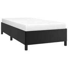 vidaXL Bettgestell Schwarz 90x190 Cm Kunstleder - Schwarz - Übersicht 3