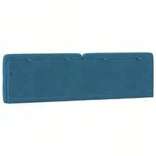 vidaXL 180 Cm Blaues Samtpolster Für Kopfteil - Blue - View 7