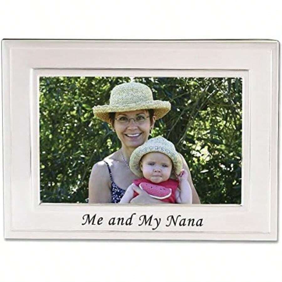 Lawrence Frames 508164 Sentiments Collection, Brushed Metal Four Generations Picture Frame, 4 by 6 Inch(cuadro mi abuela y yo) - Multicolor - Ver 1