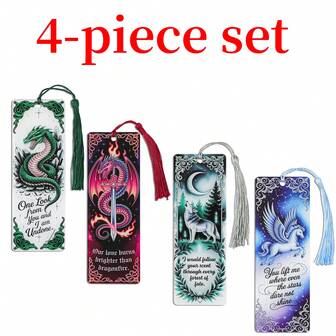 Cool And Magical Animal Bookmark Dragon With Wings Bookmark Cool Animal Bookmark Page Clip Romantic Quotes GIFS Men, Teenagers, Students, Teachers Romantic Reader Bookmark Bookworm