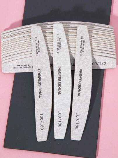 1 Stück/5 Stücke/10 Stücke/25 Stücke/50 Stücke graue dünne Holz-Nagelfeile - 100/180/240 Körnung Nagelfeilen doppelseitig Schmirgelbrett waschbar Schmirgelbrett wiederverwendbar Nagelpuffer Maniküre Werkzeuge für natürliche Nägel, Acrylnägel, Zuhause und Salon, Nagelbedarf, Nagelwerkzeuge, Nail Art Werkzeuge, Nägel, Nagelwerkzeuge für Aufklebe-Nägel