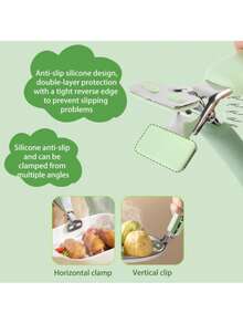 Dinosaur Heat Resistant Oven Mitt, Kitchen Tongs, Pot Holder, Trivet For Hot Dishes - Multicolor - View 2