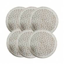 4pcs/6pcs/8pcs Natural Jute 15 Inch Jute And White Print Tassel Placemats, Rustic Round Woven Coarse Linen Tassel Table Mats, Non-Slip, Heat Resistant, Lightweight, Durable And Reusable, Multipurpose For Kitchen, Bohemian Wall Decor, Trivet, Plate Mat, Ideal For Christmas Eve, Halloween, Home Dining Room Decor, Gifts, Weddings, Parties - Multicolor - View 15