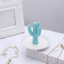 Conch Shape Jewelry Dish Ceramic Holder Ring Trinket Tray, Ocean - Themed Decorative Trinket Dish, Suitable Mother Friend Sister, Gifts Women, Home Decor Trinket DishSea Blue - Cactus - 查看 2