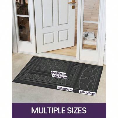 Front Door Mat, Welcome Mats Heavy Duty Durable Low Profile Outside Doormat For Entryway, Patio, Garage, High Traffic...