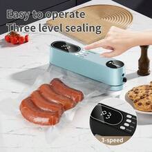 RAF 2-In-1 Portable Wireless Vacuum Sealer Set With USB Charging, 3 Temperature Settings, Sealing & Vacuum Functions, Can Inflate Balloons & Swim Rings, And Snack Bag Sealing Feature - Multicolor - View 11