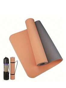 3pcs TPE Yoga Mat Set, 8mm Thick Non-Slip Shock-Absorbing Soundproof Exercise Mat With Jump Rope, - Multicolor - View 21