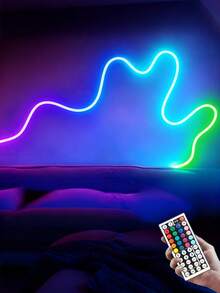 5M RGB Flexible LED Neon Strip Lights, USB Powered Decorative Neon Lights For Indoor And Outdoor Use, DIY Neon Lamp, Suitable For Room, Wall, Holiday And Party - Multi-color light - View 8
