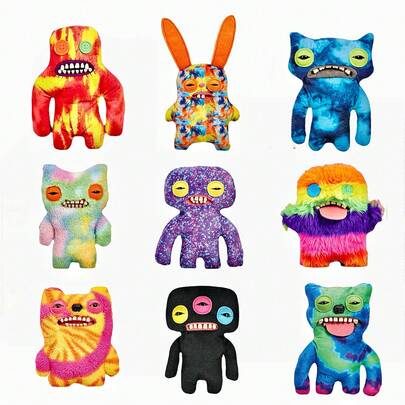 ZURU Fuggler Lab Weirdos Intressanta Fula Och Söta Monster Plyschleksaker Nyckelringar Samlarobjekt Roliga Leksaker (Rondom)
