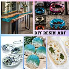SMI Fine Bộ dụng cụ nhựa epoxy trong suốt Crystal Clear kèm đầy đủ dụng cụ, hỗn hợp nhựa tự san phẳng và chất làm cứng tỷ lệ 1:1, bộ dụng cụ đúc nhựa khô nhanh 40 phút dành cho các dự án tự làm đồ trang sức, nghệ thuật đá quý và bàn gỗ cỡ lớn. - Trong sáng - Xem 2