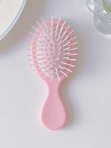 1 Pc Bow Comb Pink Leopard Print Comb Fruit Cherry Comb Kawaii Cute Cartoon Compact Air Cushion Massage Comb Hair Brush, Home Use ,Hair Styling Kit ,Hair Tool Kit - Bow-print Comb - View 2