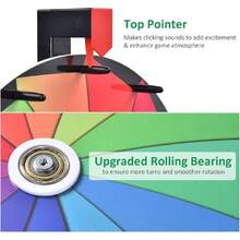 15 Inch Heavy Duty Prize Wheel - 12 Slots Tabletop Roulette Wheel With Dry Erase Marker - Carnival Games Spinner For Trade Shows, Parties And Outdoor Events,31254293 - Royal Blue - View 2
