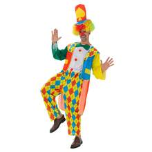 Adult Fun Clown Costume Set (Including Hat, Bodysuit, And Outerwear), Suitable For All Kinds Of Parties And Themed Events,No Wigs And Gloves - Multicolor - View 4