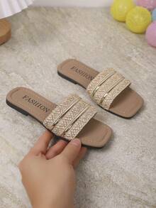 Children's Fashionable Slippers, New Sparkling Design, Stylish, Convenient, Lightweight Children Beach Slippers, Summer - Ginger - View 5