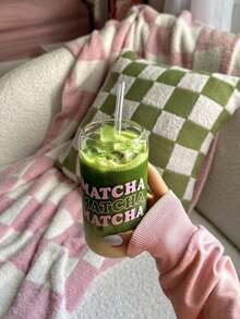 Cốc thủy tinh đựng cà phê Matcha Crazy, Cốc thủy tinh đựng trà Matcha sáng tạo độc đáo, Cốc thủy tinh đựng trà sữa buổi sáng, Cốc thủy tinh đựng đồ uống đá, Lựa chọn quà tặng tuyệt vời nhất cho những người yêu thích Matcha! - Nhiều màu - Xem 2