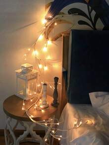 1pc/Branch Battery Powered Fairy Lights, Living Room Floor Decor Lamp, Bedroom Decor LED, Bendable Branch Lights, Vine Lights, For Patio/Room/Party/Bar, Wall/Desk/Fireplace/Balcony Garden/Wedding/Birthday/Holiday/Home Decor Ambiance Lighting, Warm Light (3 AA Batteries Required, Not Included) - Multicolor - View 4