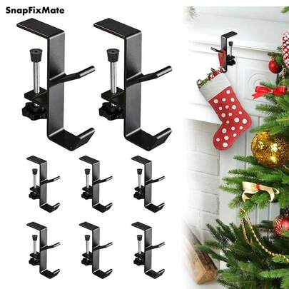 Snapfixmate 4 PCS Fireplace Stocking Holder And Garland Holder - Holds Christmas Stockings And Garland - Christmas Stocking Garland Holder For Fireplace, TikTokShopBlackFriday