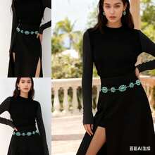 1pc Women's Christmas Element Belt - Fashionable Design Christmas Gift, Perfectly Matches Holiday Outfits And Daily Wear, Christmas Decoration