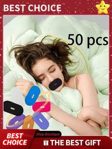 60片装止鼾贴 - 透气舒适，有效减少打鼾 | 强力粘胶，易于移除 | 中性助眠产品，整夜安睡，有效减少打鼾，中性透气材质，强力粘胶，易于移除，止鼾器，佩戴舒适，改善睡眠质量，整夜安睡，享受优质睡眠（1/5/10/20/30/40/50/60片装） - 彩色 - 查看 2