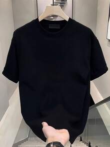 Ropa masculina 100% algodón puro 180g - Camiseta de algodón estilo Halloween Controlador de juego Camiseta negra de 180G para adultos, hombres, mujeres, adolescentes, jóvenes - Negro - Ver 8