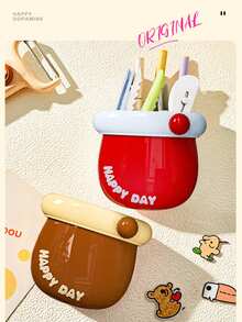 1/2个装厨房冰箱收纳盒，多巴胺磁性收纳盒，新款桌面笔筒创意文具收纳盒 - 彩色 - 查看 4