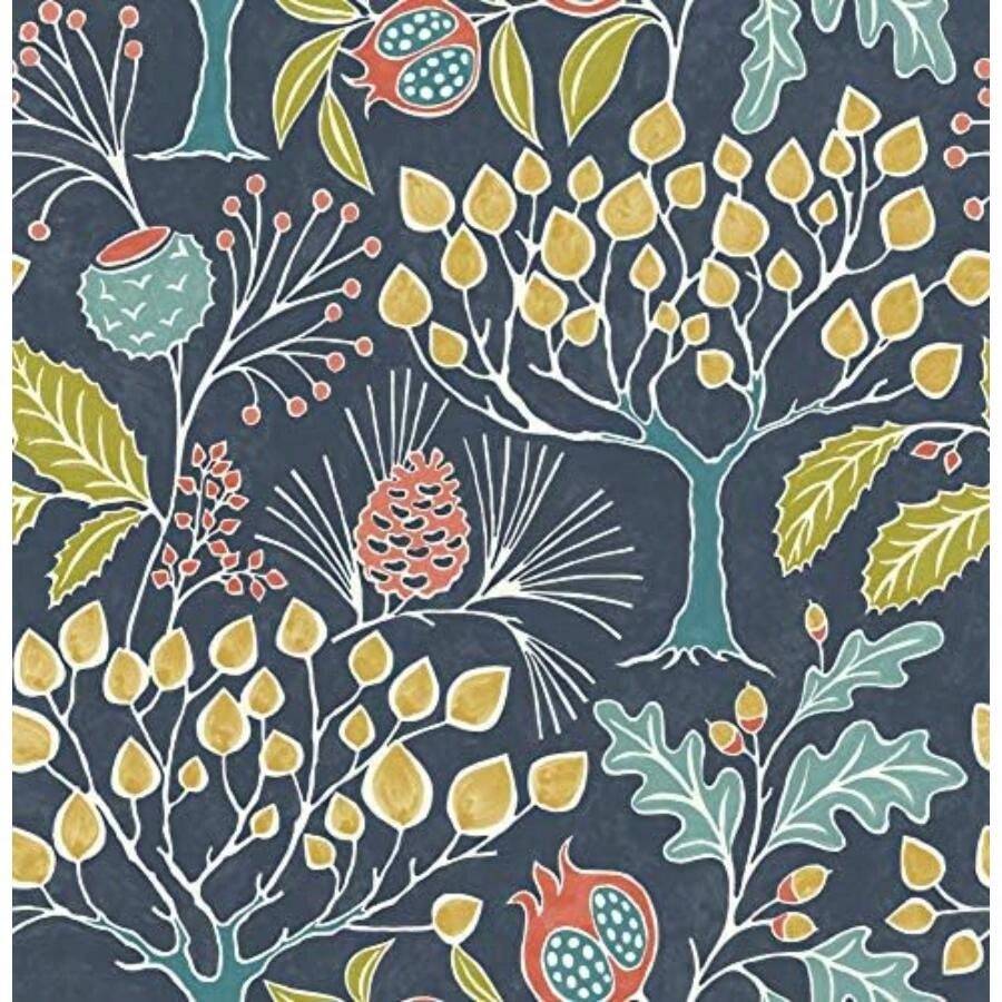 NuWallpaper NU3038 Groovy Garden - para despegar y pegar, multicolor(marino Papel pintado) - Multicolor - Ver 1