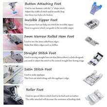 11/16/42/48pcs Sewing Machine Presser Foot Set, With Instruction Manual, Suitable For Brother, Janome, Bernina, Simplicity, Elna, New Home, Janome And Low Shank Sewing Machines - Multicolor - View 3