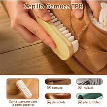 Kit de 6 Limpieza para Tenis y Zapatos de Gamuza, Kits de Cuidado de Zapatos, Incluye Borrador para Gamuza y Cepillo para Zapatos, Limpiador de Tenis para Nubuck, Caucho, Lona yás, Elimina Manchas - 1 - Ver 3