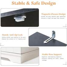 72" Farmhouse Kitchen Pantry In Antique White, Wooden Cupboard With Drawer And Adjustable Shelves, Tall Organizer Storage Cabinet For Kitchen Or Dining Room - 古董白 - 查看 7