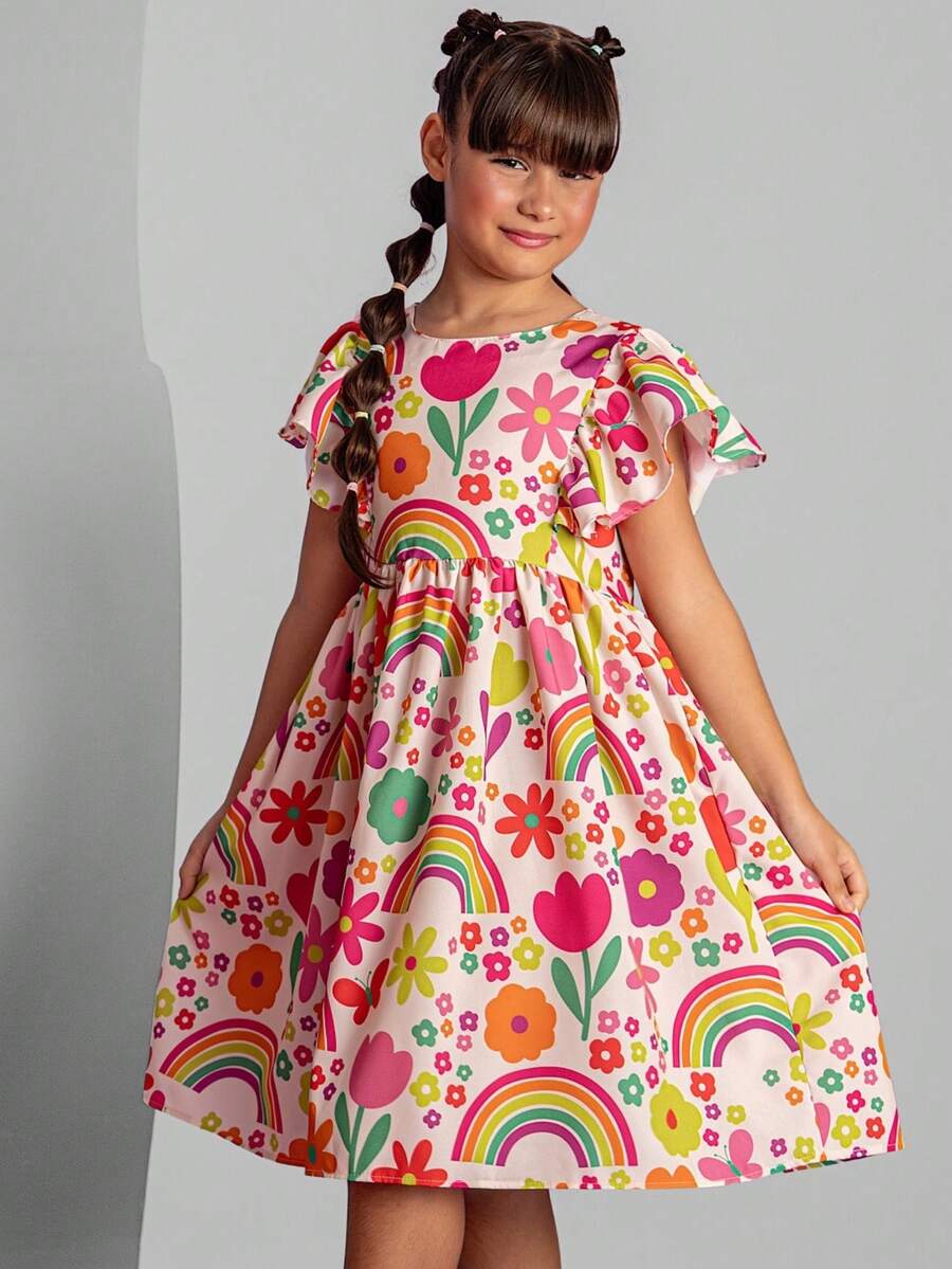 Encanto Pink Dress For Girls, Sizes 4, 6, 8, 10, 12, 14, 16, Cool And Lightweight - Evangelical - Pink Charm - View 1
