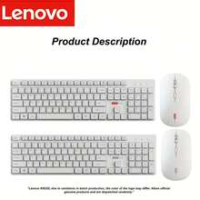 Lenovo Professional Dual-Mode Wireless Keyboard And Mouse Set For Business & Home Office | 105-Key Full-Layout Keyboard With Number Pad & Precision Optical Mouse | Universal Compatibility With Laptop, PC, Desktop, Tablet Via Advanced 2.4GHz Wireless + Wireless Link Technology | Lightweight, Durable Construction With Simple, Fashionable Design For Enhanced Productivity And Cord-Free Convenience - Multicolor - View 9