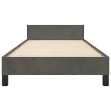 vidaXL Bettgestell Ohne Matratze, Dunkelgrau, 80x200 Cm, Samt - Grey - View 6