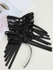20 piezas de Bouquet de lazos de cinta, accesorio de lazo cosido a mano, lazo de clip para el cabello DIY para manualidades - Multicolor - Ver 9