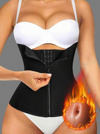 1pc Women's Sports Waist Trainer Belt, Waist Cincher, Waist Trimmer, Abdominal And Waist Shaping Corset, Shapewear, Abdominal And Waist Compression Garment, Sports Sauna Waist Belt, Abdominal Support Belt, Abdominal Binder, Exercise Waist Trainer, Abdominal Training Tool, Activewear, Shaping Garment, Exercise Waist Belt Abdominal Training, Compression Waist Belt, Women's Abdominal Control Belt, Yoga Running Waist Trainer, Gift For Friends