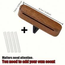 4-Pack Replaceable Fragrance Sticks Wooden Car Air Vent Clip Diffuser Set - Natural Wooden Car Aromatherapy Clip - Scent Diffuser, Fresh Car Interior Accessory, Gift For Men And Fathers
