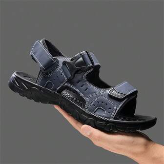 男女通用休闲凉鞋，时尚户外运动凉鞋，夏季适用，可调节魔术贴搭扣设计，男士户外休闲鞋，女士平底凉鞋