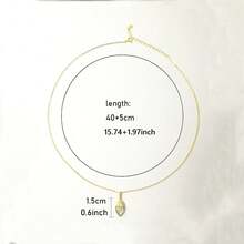 1 chiếc vòng cổ Moissanite 1,5 carat dành cho nữ, trang sức phong cách Pháp thanh lịch bằng bạc S925, thích hợp cho đám cưới, kỳ nghỉ, đeo hàng ngày, lựa chọn quà tặng tuyệt vời cho Lễ Tạ ơn, đi kèm hộp quà - Vàng - Xem 12