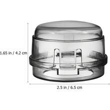 ibasenice 8 Piezas De Cubierta Protectora De Gas Con Orificio Grande A Prueba De Bebés Cerradura De Horno Botón Pulsador Protector De Manija De Puerta Horno De Gas Cubiertas