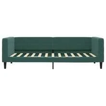 vidaXL Tagesbett Mit Matratze, Dunkelgrün, 90x200 Cm, Samt - Green - View 4