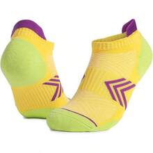 Entrenador Calcetines Para Correr Mujer Tobillo Deportes Acolchado Transpirable Corte Bajo Atlético Ciclismo Senderismo Mujeres Hombres - Azul S - Ver 5