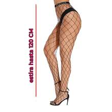 Medias de red elástica de cintura - Negro - Ver 2