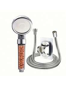 负离子过滤淋浴喷头，过滤高压节水喷雾手持淋浴喷头，适用于干性皮肤和头发