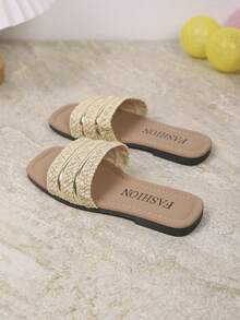 Children's Fashionable Slippers, New Sparkling Design, Stylish, Convenient, Lightweight Children Beach Slippers, Summer - Ginger - View 3