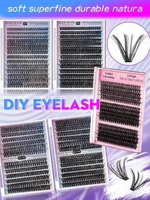 280/300 PCS Individual Lash Clusters 30/40/50D D Curl 8-16mm DIY Lash Clusters Manga Lashes Extra Thick&Fluffy&Natural Look Reusable Individual Eyelash Extension Kit For Self Use At Home Or On-The-Go For Daily Life&Wedding&Dating&Party&Travel&Spring Day - D - View 2