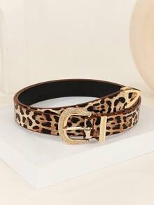 1pc Fashion Gold Buckle Versatile Woman Belt Summer, School Fall, Autumn, Halloween