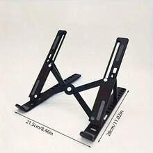 Ipad Stand Holder 10-Levels Angles Adjustable Computer Stand- Compatible With All Laptops And IPad Height Adjustable Portable Laptop Stand -Extra Large Foldable Computer Stand For Desk - Ergonomic,Computer Stand For Desk, Laptop Stand For Desk - màu đen - Xem 9