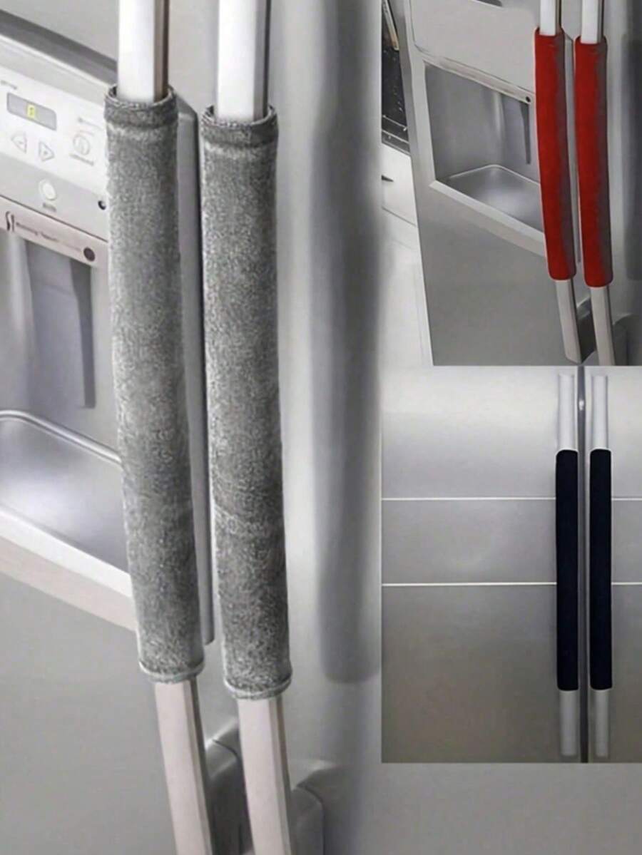 غطاء مقبض باب الثلاجة، مقاوم للانزلاق والزيوت، كم مقبض ديكور المطبخ، يمنع بقع الطعام، مناسب للثلاجة والغسالة والفرن والميكروويف، بأنماط رأس السنة والعيد، ويمكن استخدامه أيضًا لأكياس التخزين والمنظمات